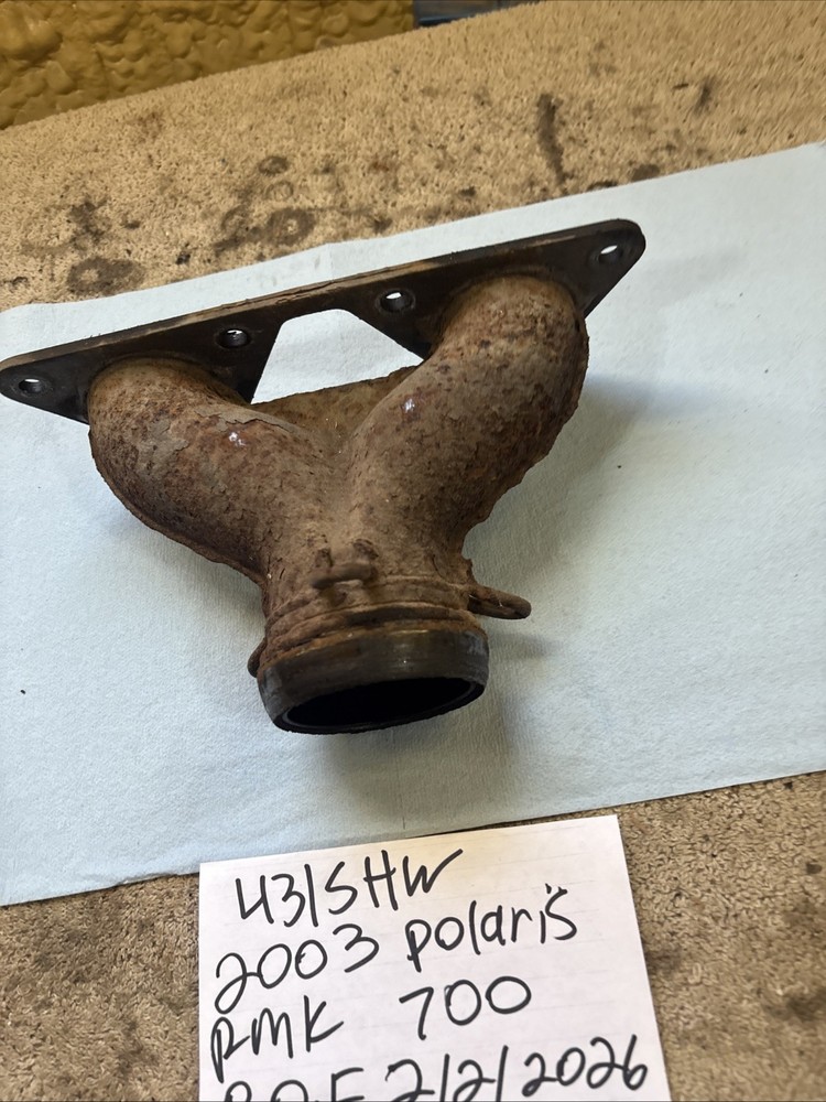 2003 Polaris RMK 700 exhaust header pipe manifold 431
