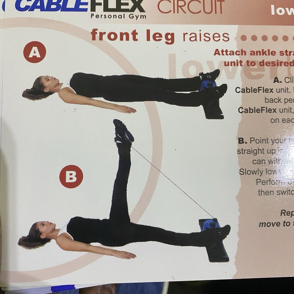 Cable Flex Personal Gym Compact Home Aerobic & Resistance Core Training Exercise