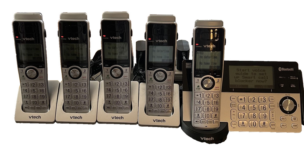 VTech Cordless Phone Answering Machine Bluetooth 5 Handset Super Long Range