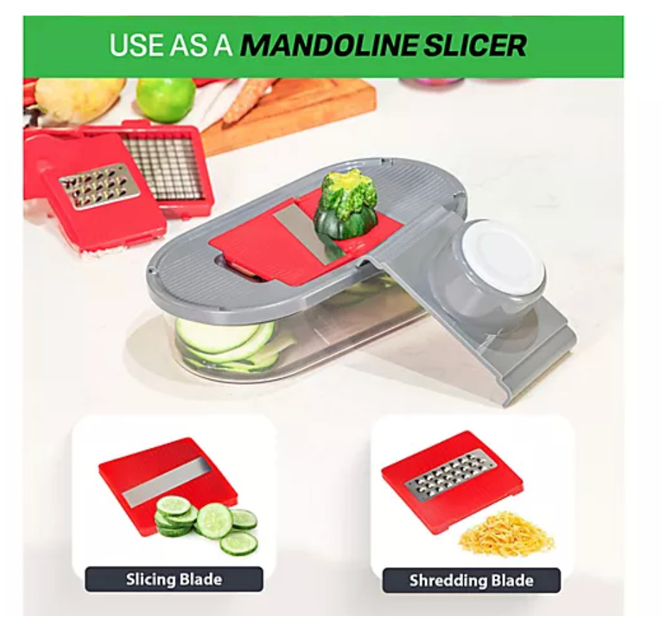 Chopzilla Multi-Function Food Chopper - 4 Interchangeable Cuts