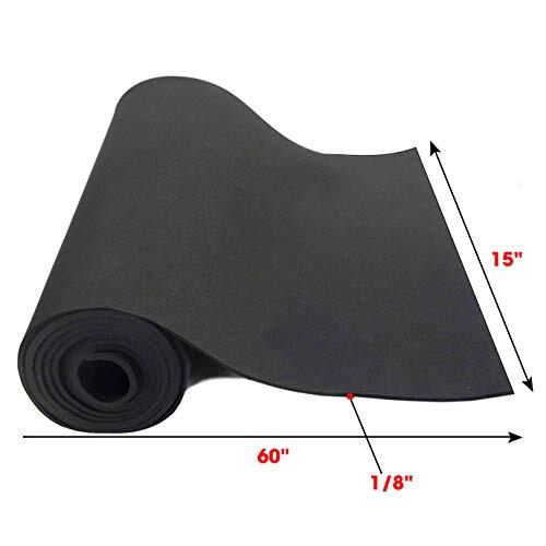Dualplex Neoprene Sponge Foam Rubber Sheet Roll, 15 X 60 Assorted Size Names