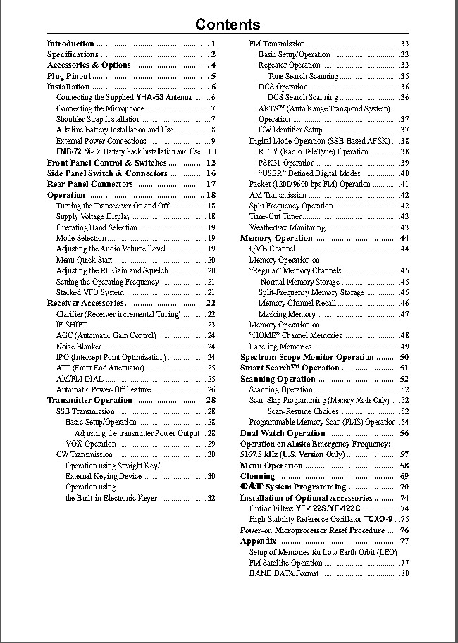 Yaesu FT-817 Transceiver Instruction Operating Manual Coil Bound