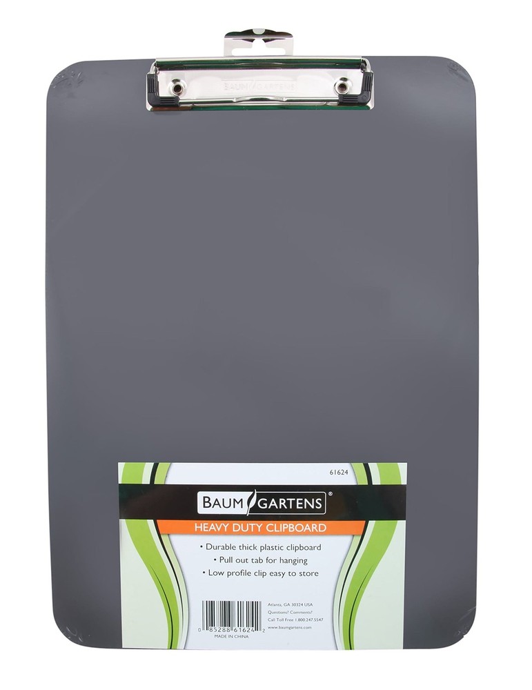 Mobile Ops Unbreakable Recycled Clipboard Black (61624), Black