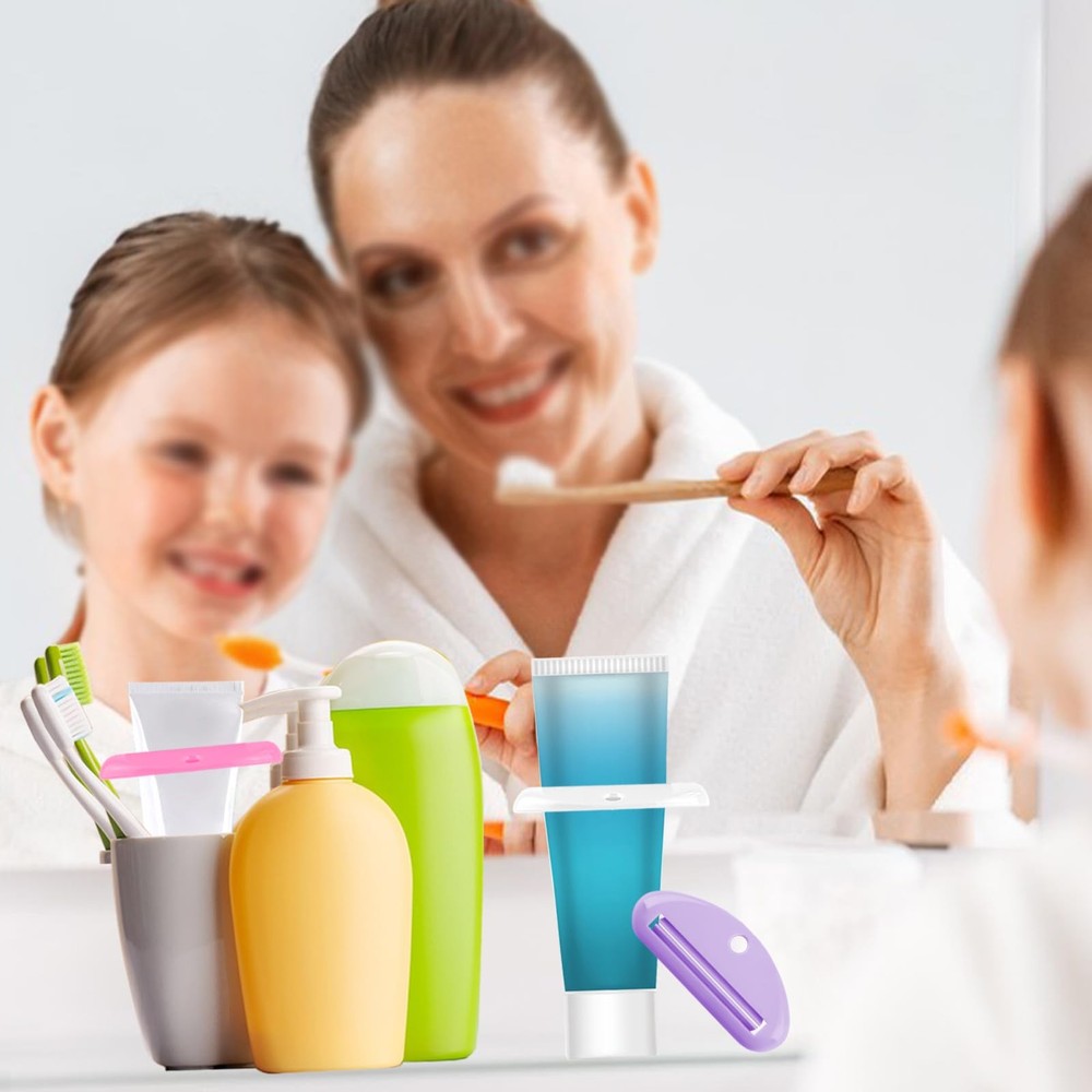 4 Pcs Toothpaste Squeezer,Plastic Tube Squeezer Corlorful