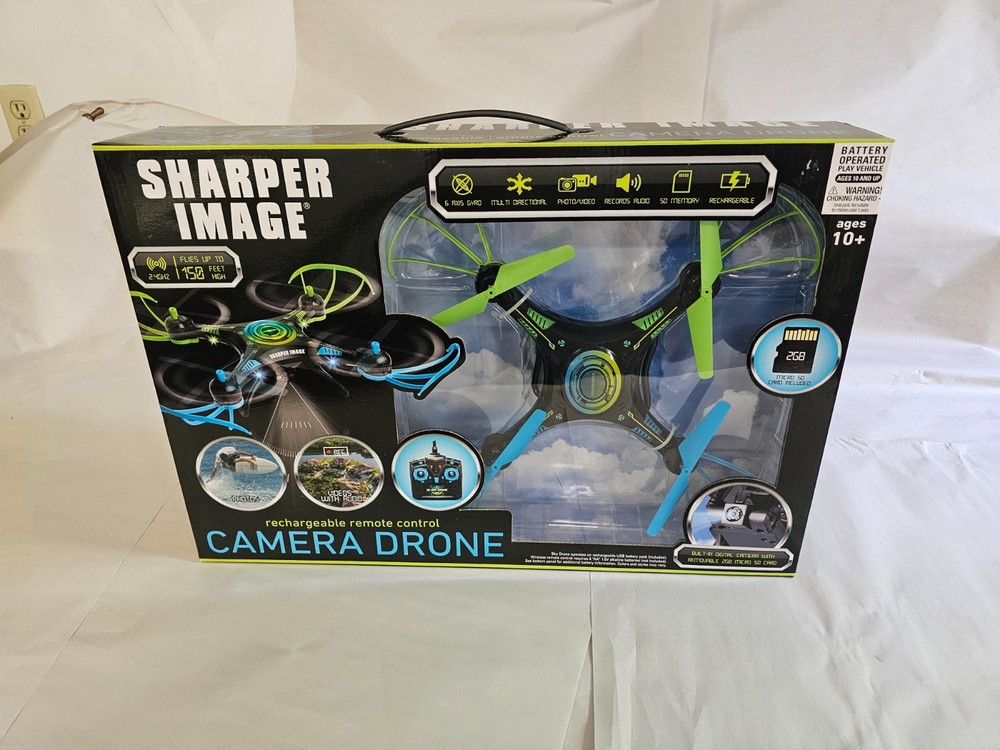 Sharper Image HD Video Streaming Drone w/Remote Control 2.4Ghz Transmitter