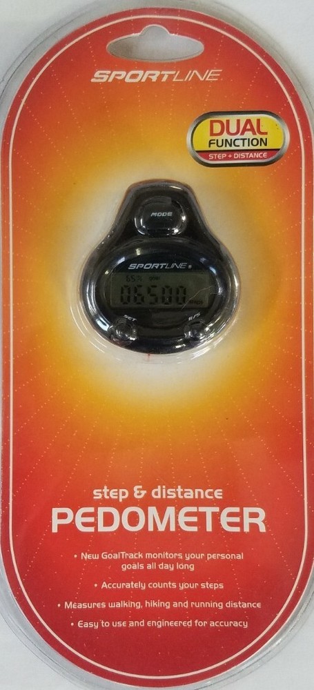 Pedometer Sportline Dual Function Step and Distance Walking - SB4202BK