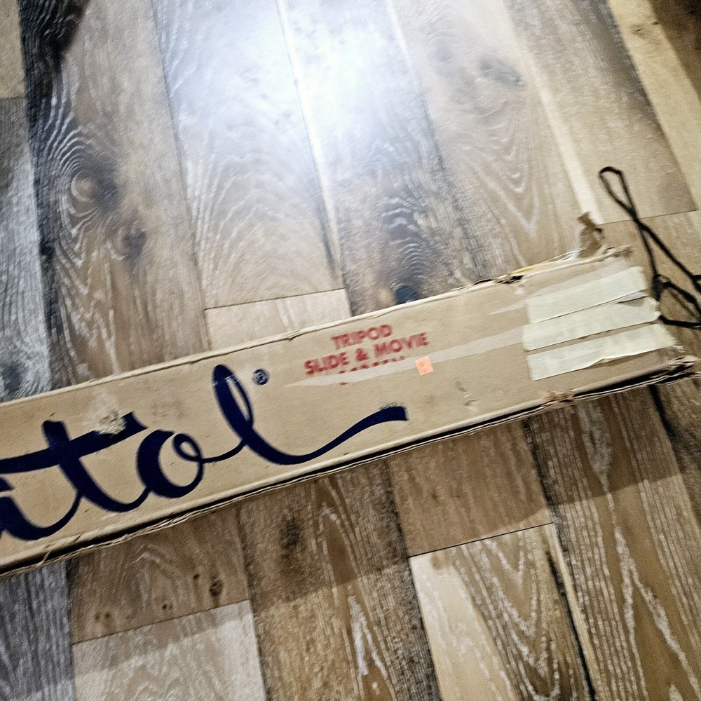 Da Lite White Magic Projector Screen 49" x 33" 1950s in Original Box