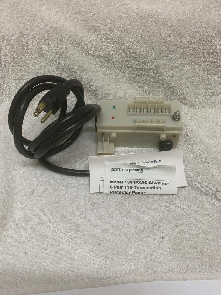 Porta Systems 1504PXAC Six-Plus 6 Pair 110-Termination Protector Pack