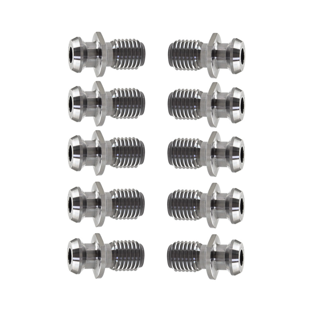 10 Pcs Precision CAT50 45°1.140" Pull Stud Coolant Thru Retention Knob For Mazak