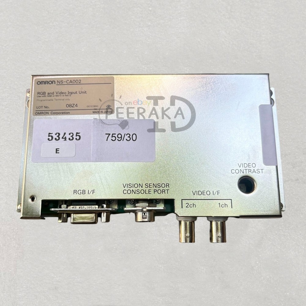 NS-CA002 OMRON, RGB/Video Input Unit , Expadite ship Tested.