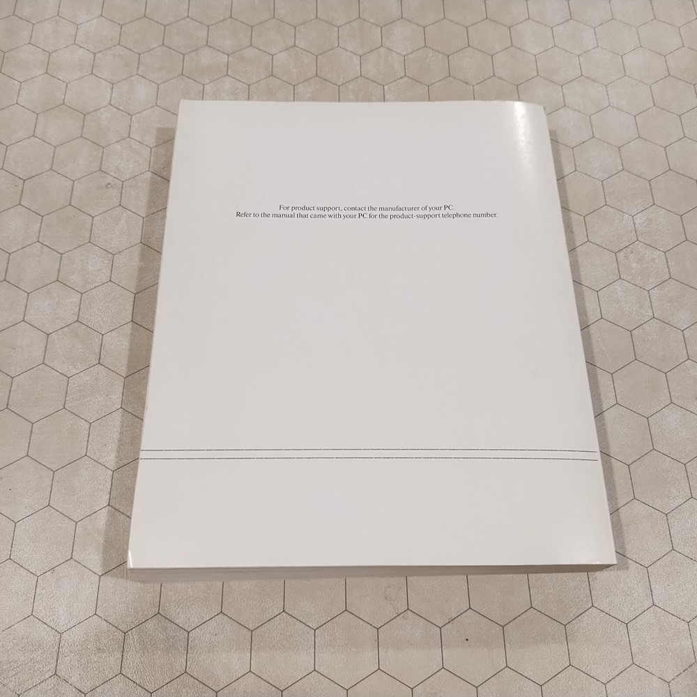 Microsoft Windows For Workgroups & MS-DOS, 3.1 and 6.22, 1994, manual only