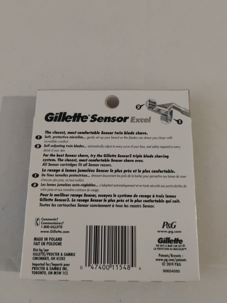 Gillette Sensor Excel Shaving Cartridges - Pack of 10