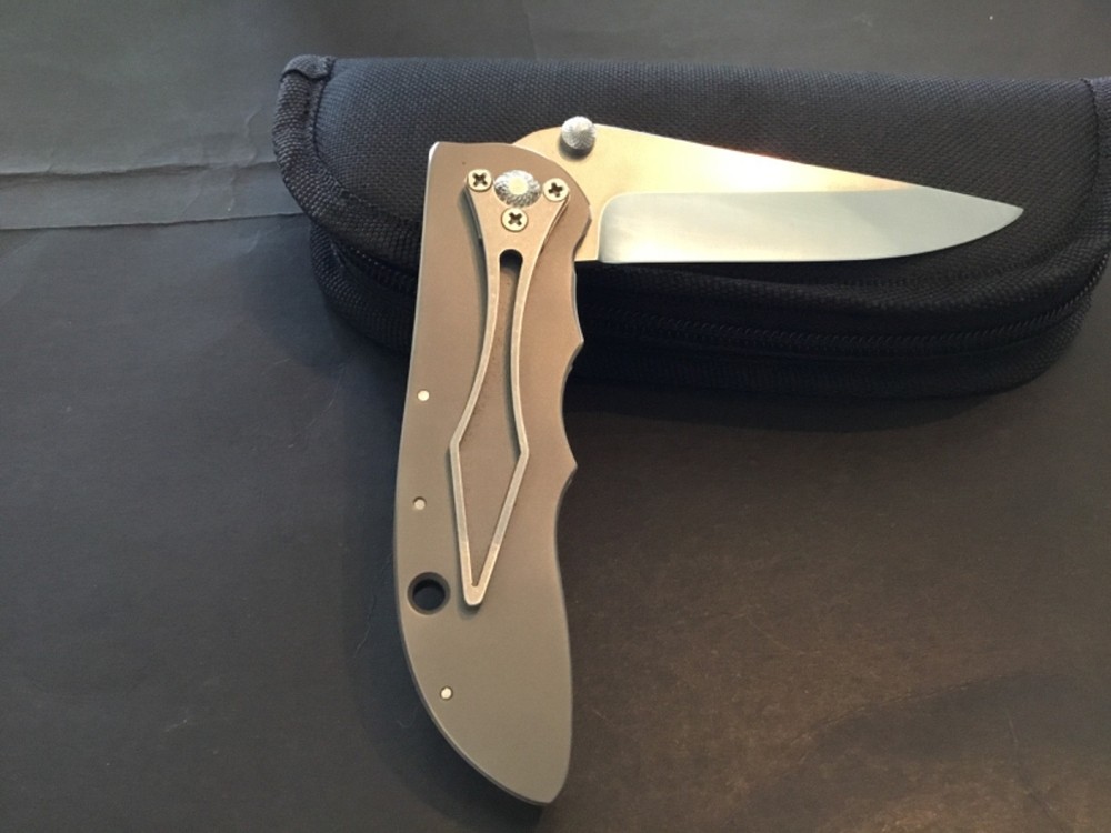 Custom Allen Elishewitz Ghost Flipper Folder Folding Knife
