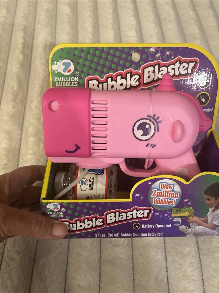 ZMILLION BUBBLES PINK UNICORN Bubble Blaster, toy