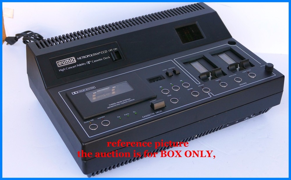 BOX EUMIG Metropolitan CCD - Extremely RARE Cassette Deck- BOX ONLY