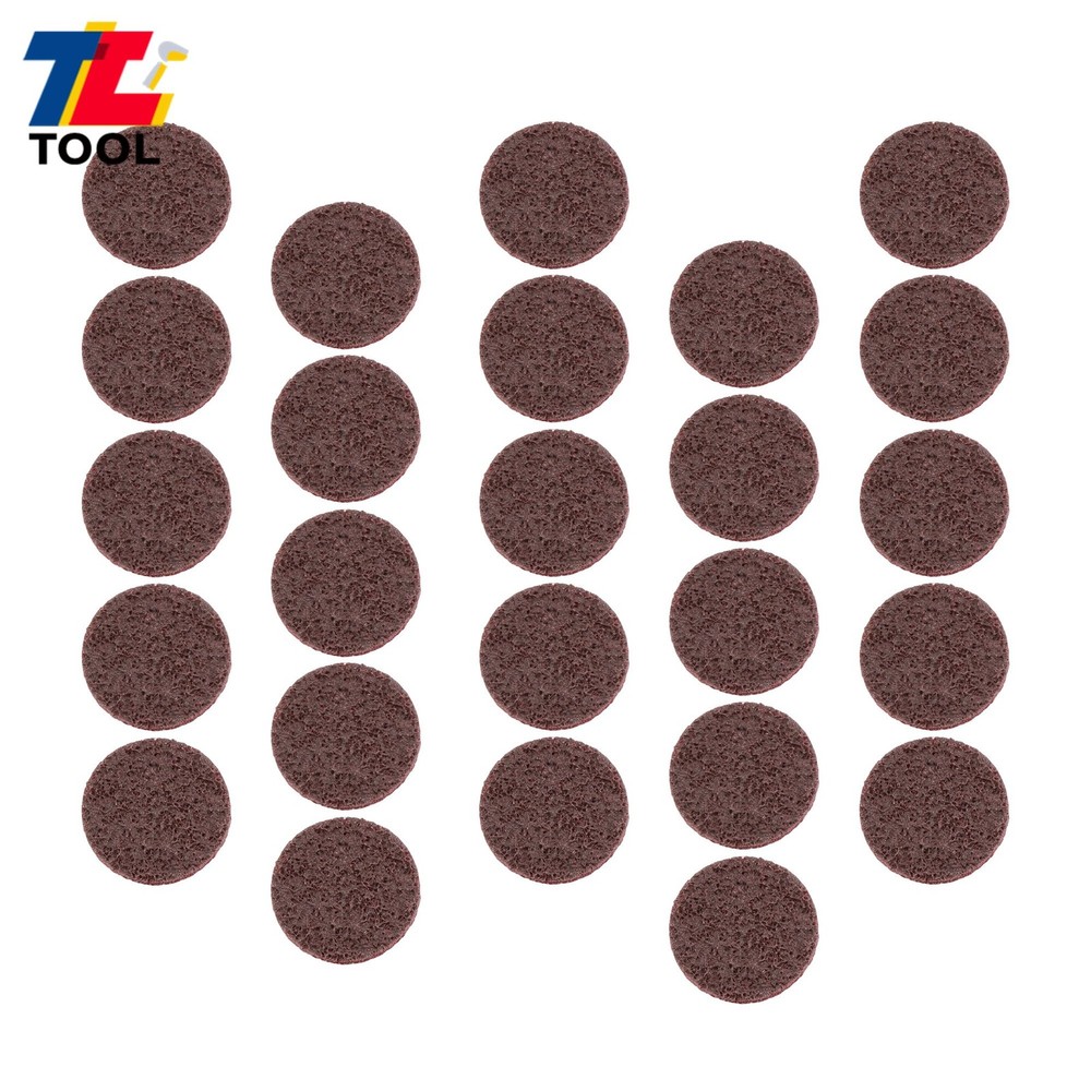 25 Pack Surface Conditioning Quick Change Discs 2" Red Medium Prep Pad Discs