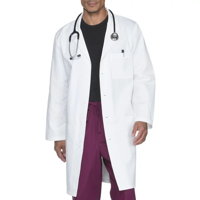 Scrubstar Antimicrobial White Lab Coat Unisex M
