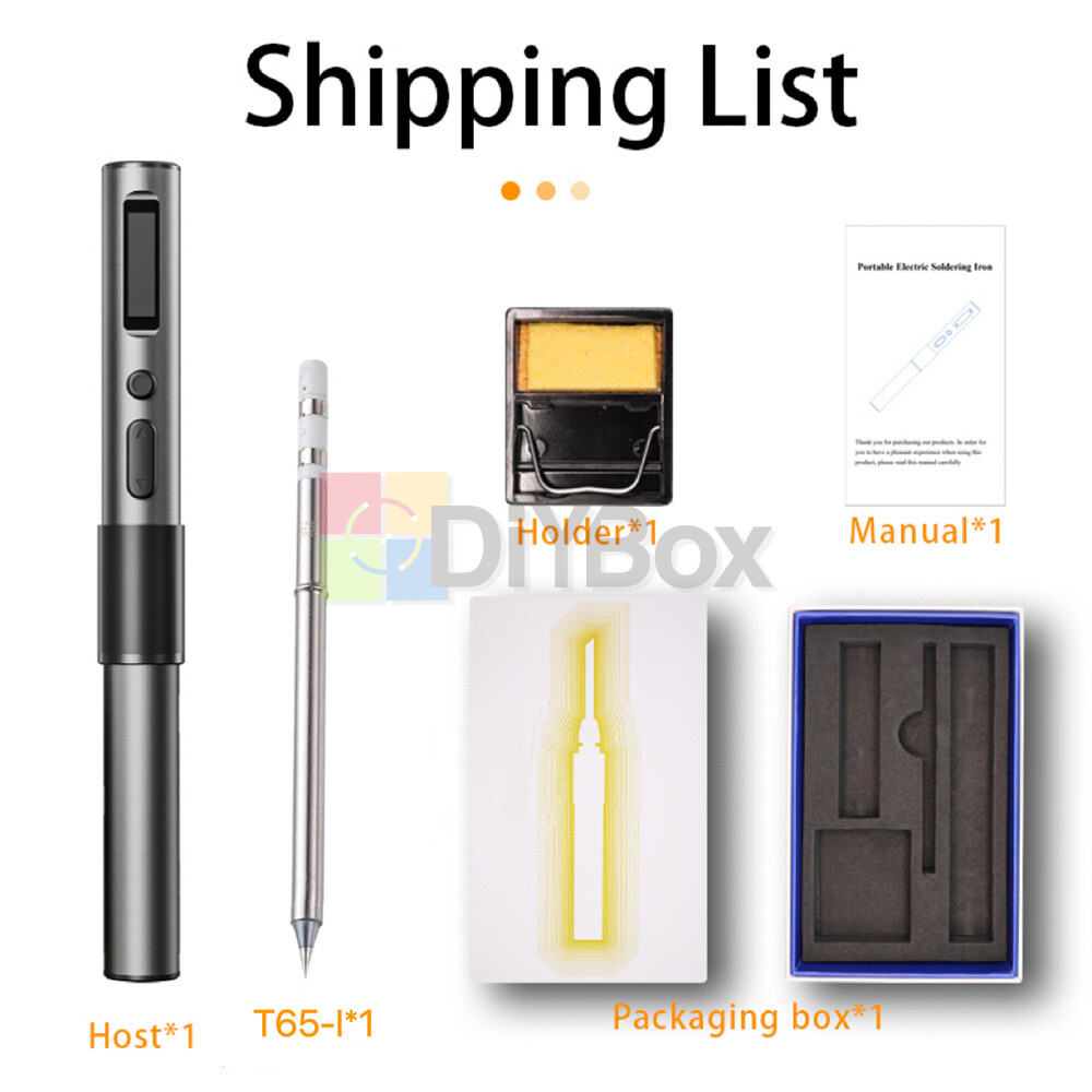 MINI65 Smart PD 65W Electric Soldering Iron Adjustable Temperature OLED Screen