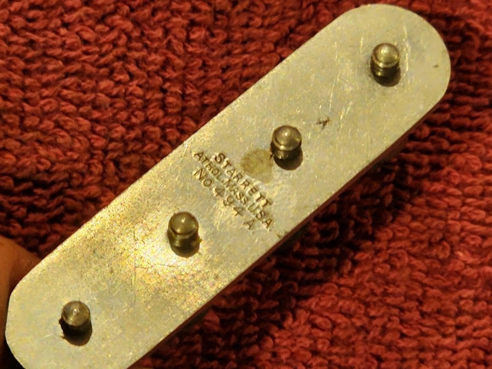 Vintage Starrett 494A Toolmakers Buttons