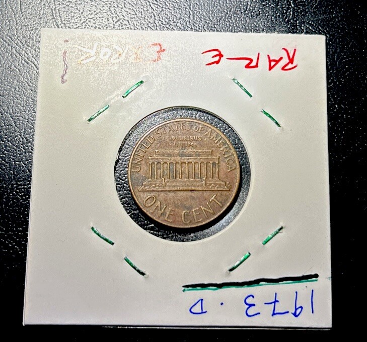1973 D Penny Error