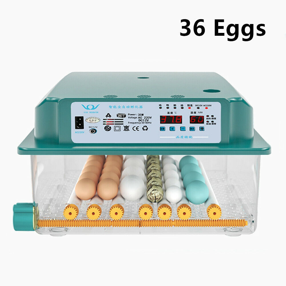 16/36 Egg Incubator Chicken Quail Hatcher Incubators Automatic Egg Turning