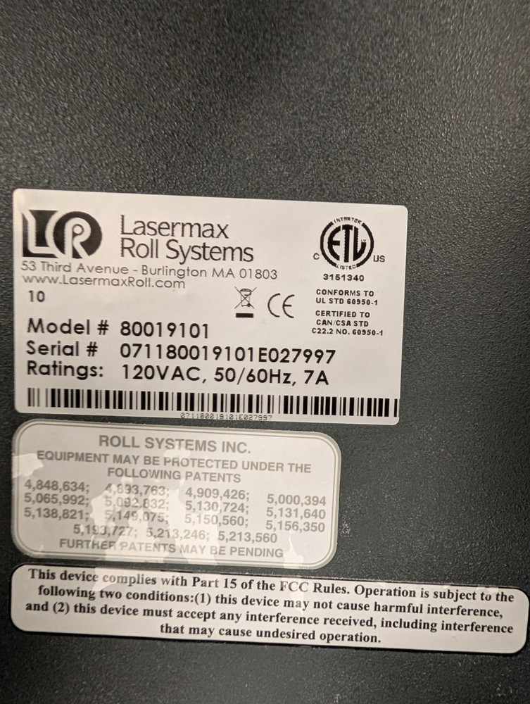 Lasermax Roll Systems 800191
