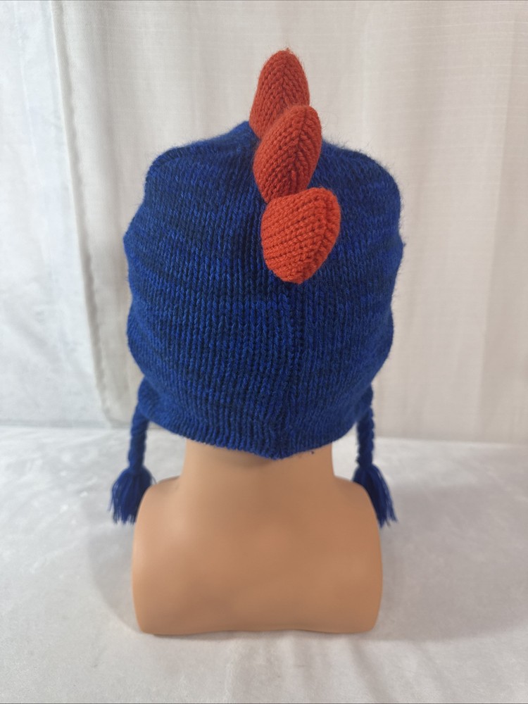Boys Monster Hat Winter With Ear Flaps Blue