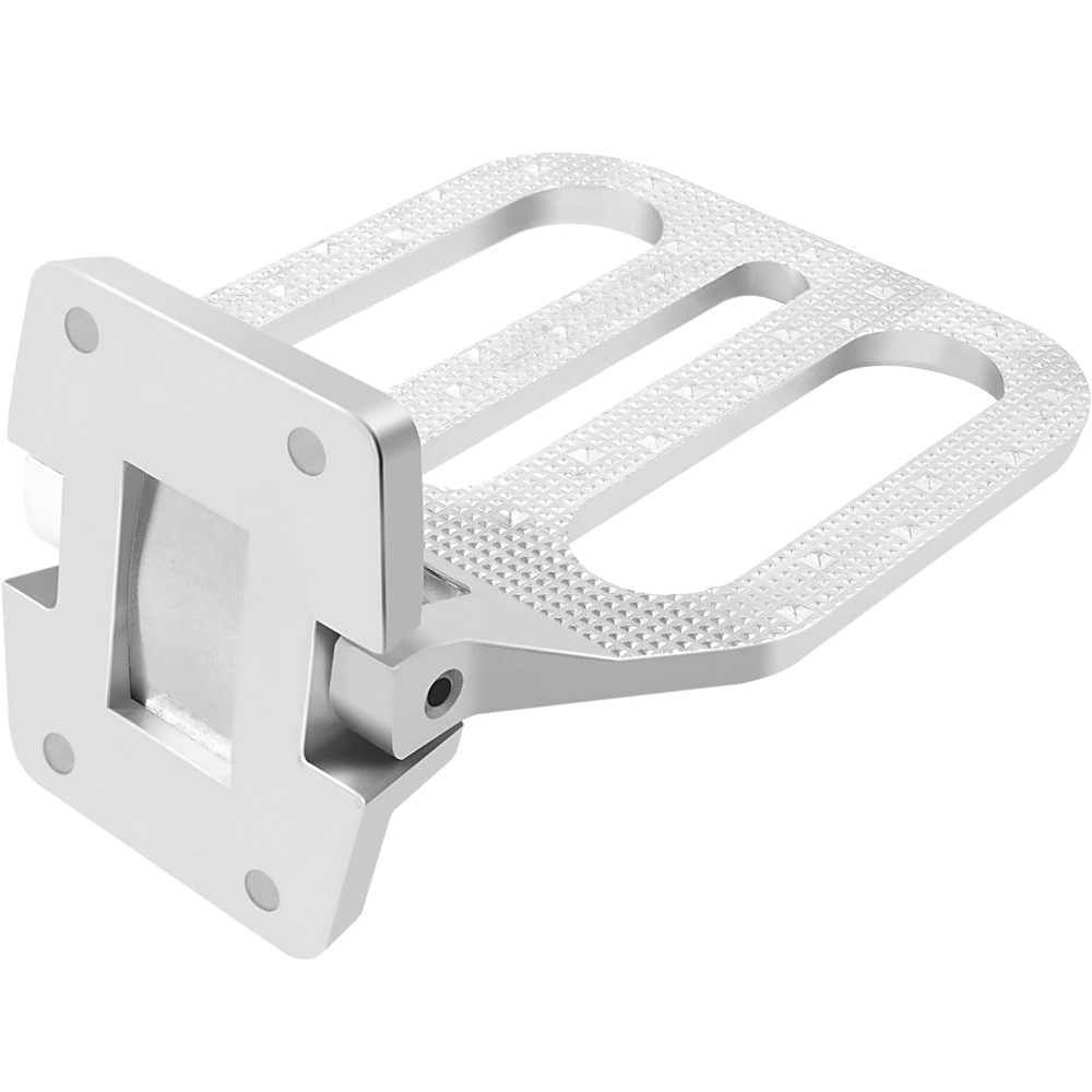 FS2797CH Large Chrome-Plated Folding Step for Trailers, RVs, Buses, Boat, Camper