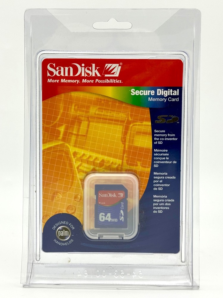 Sandisk 64 MB SD Card Secure Digital For Camera (MEGABYTE) - New