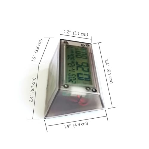 Smart Car Dashboard Clock with Auto Night Backlight, Solar-Powered,