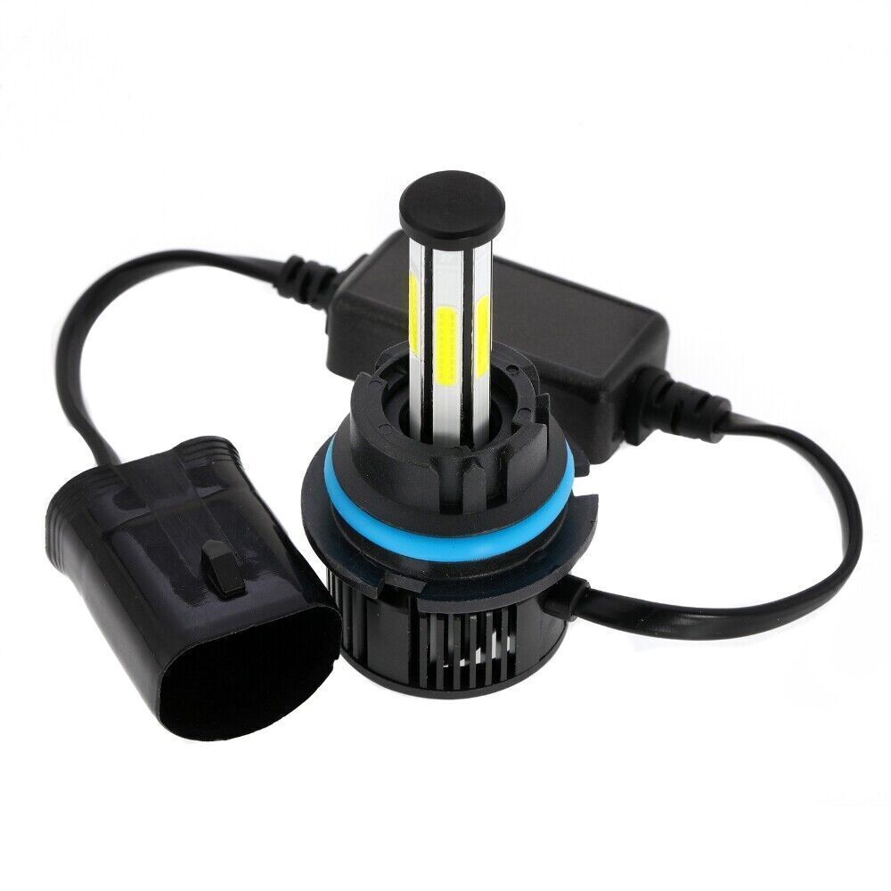 6-sides 9007 HB5 LED Headlight Bulbs High Low Beam 6000K Super Bright 3000000LM