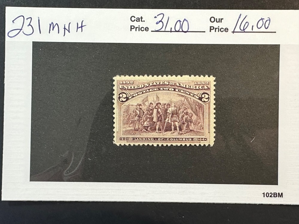 Scott #  231 MNH                     2024 Scott Catalogue Value $ 31.00