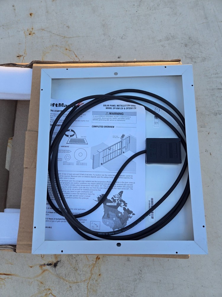 Liftmaster sp10w12v solar panel