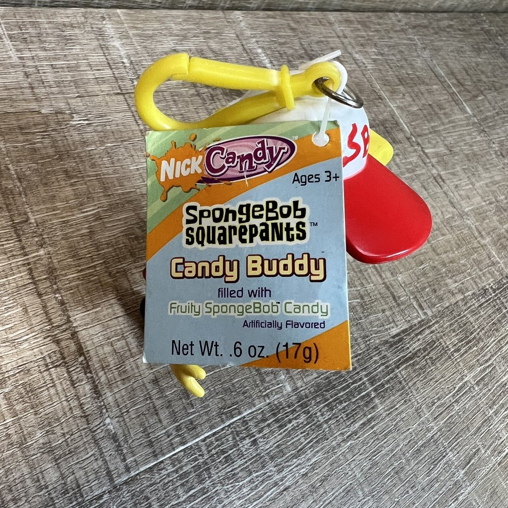 2004 SpongeBob SquarePants Candy Buddy Backpack Clip Keychain FIGURE ONLY
