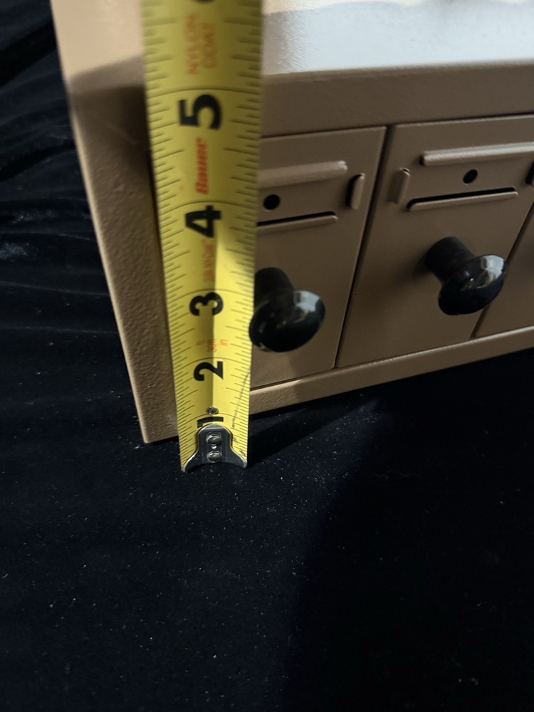 Microscope Slide Storage Cabinet, Metal, Stackable, Tan