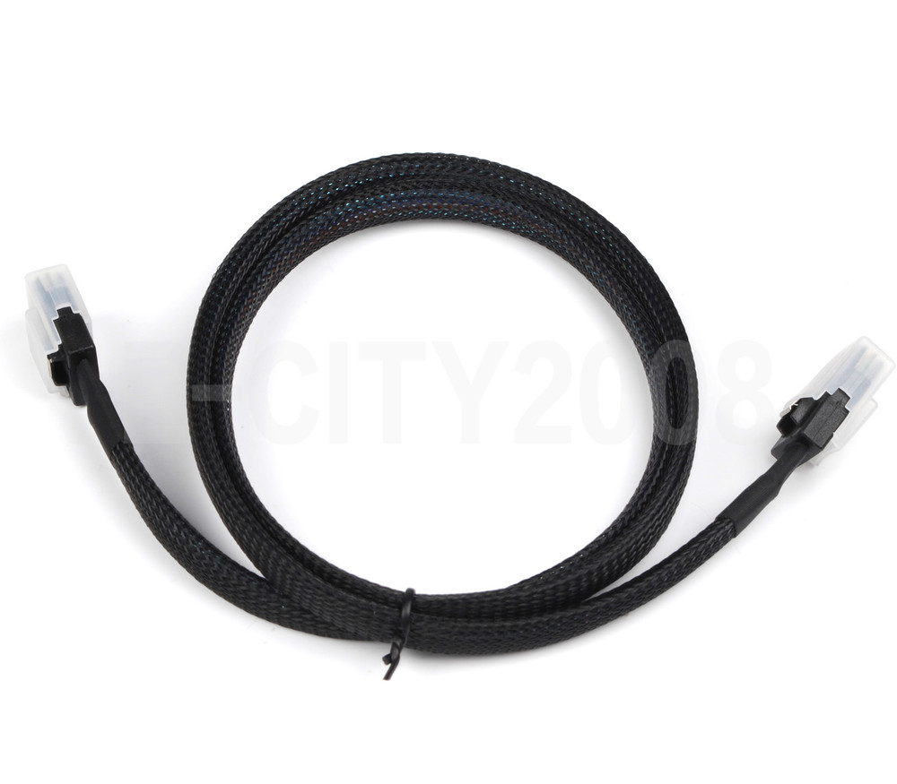 2Pcs Mini SAS 36P SFF-8087 to Mini SAS 36P SFF 8087 Raid Data Server Cable 1M