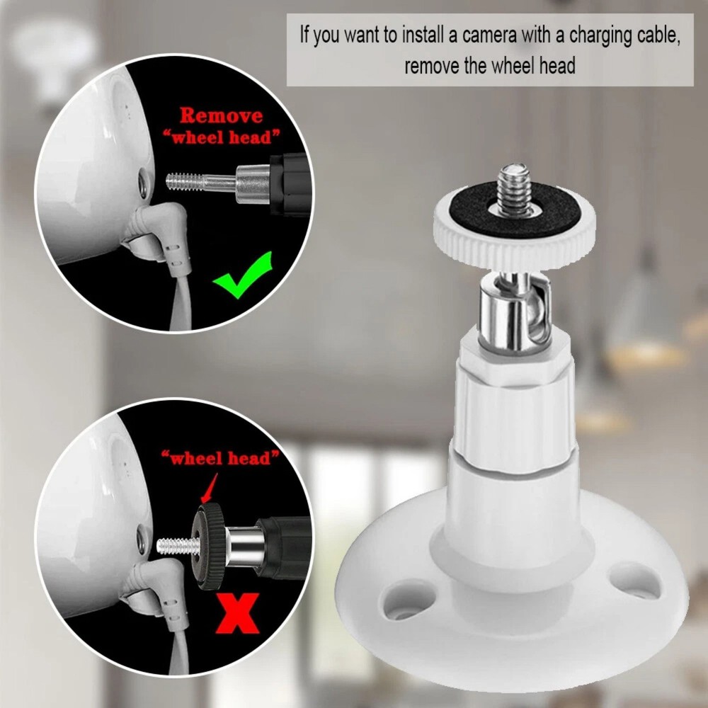 4 Pack Universal For Arlo Mount Bracket for Pro 3/4 360° Swivel Splash Resistant
