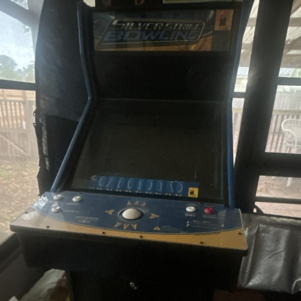 Incredible Technologies Silver Strike Bowling Arcade Machine Blue Cabinet