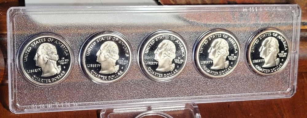 2004 Washington Quarter 5 coin Proof set- DCAM