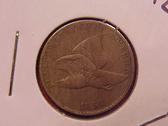 1857 FLYING EAGLE CENT - VF - SEE PICS! - (X1992)