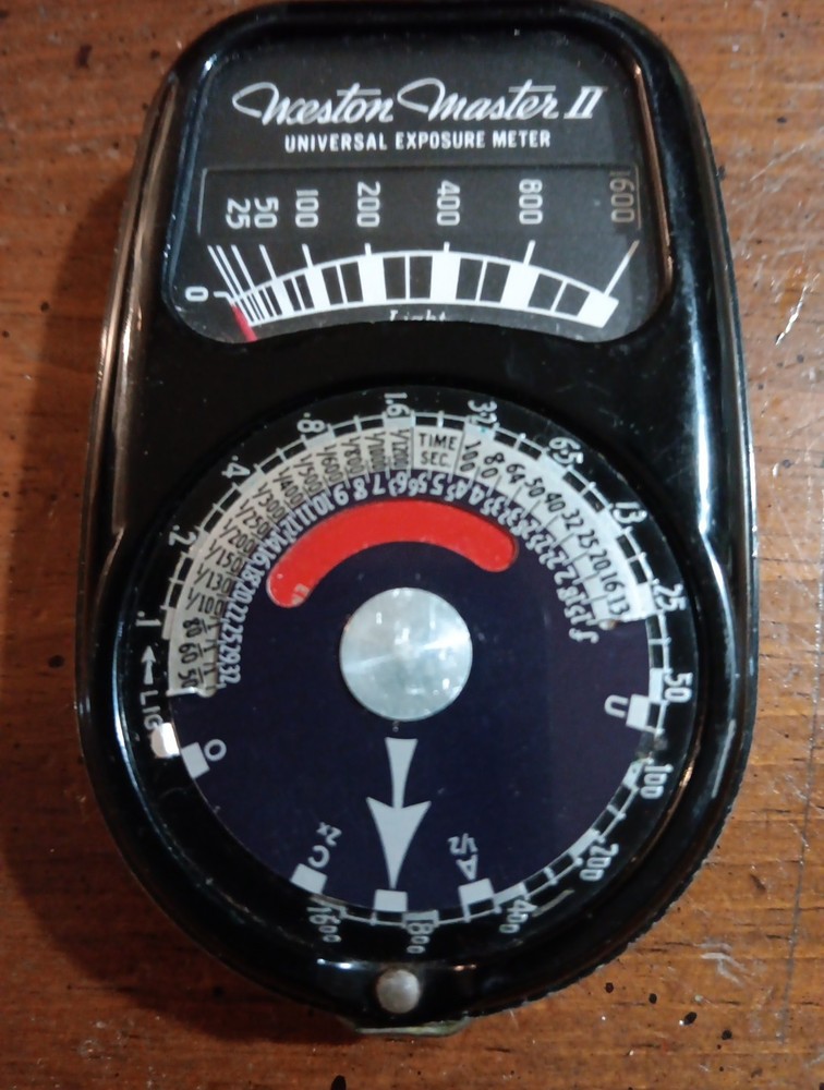 Weston Master II Universal Light Exposure Meter Model 735 Black Untested