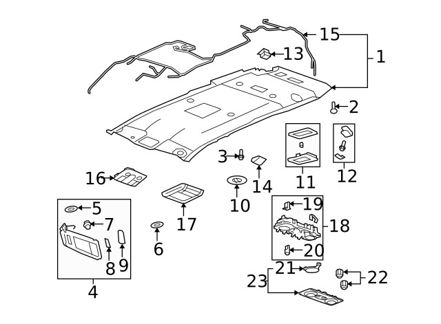 Genuine GM Indicator Bezel 15927551