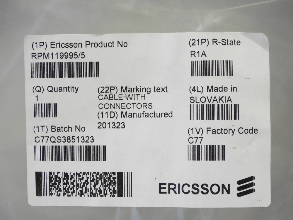 Ericsson RPM119995/5 Power Cable