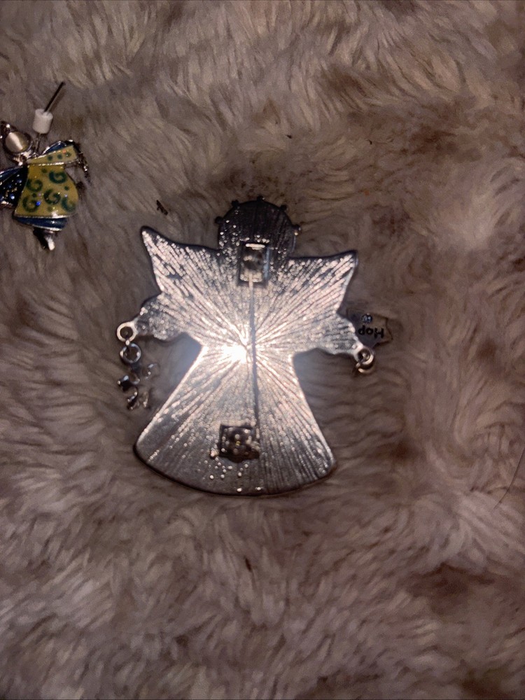 Angel Pin And Earring Set