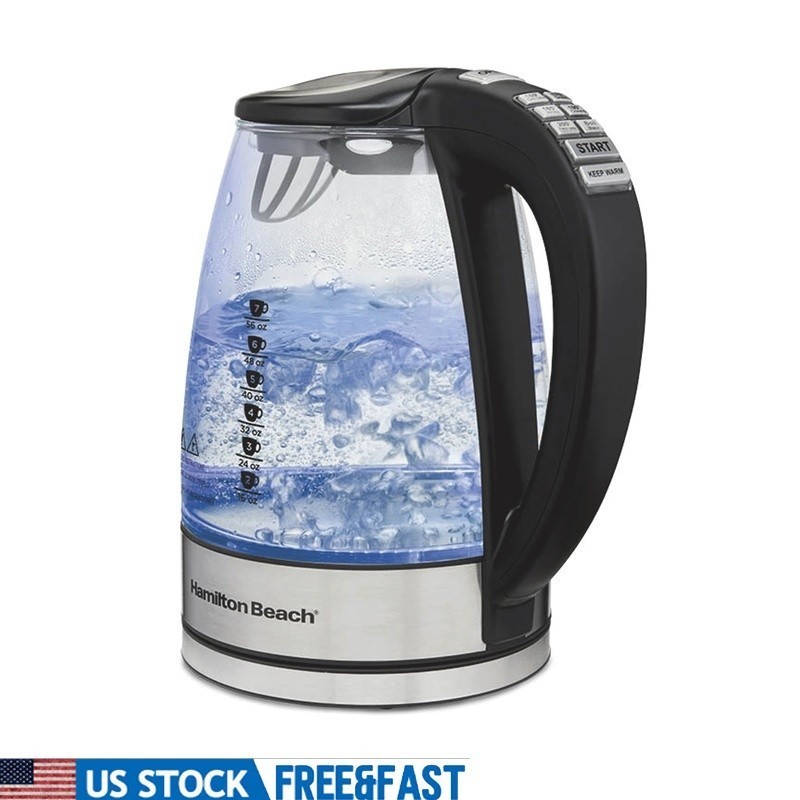 Temperature Control Glass Kettle 1500W Auto Shutoff Fast Boil Keep Warm New