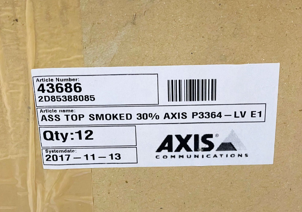 AXIS P3364-LV Dome Top Assembly 1143586
