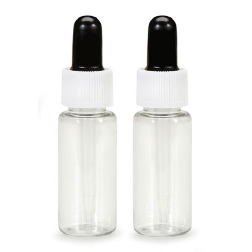 2 - 20ml Plastic Bottles w/screw lid Dropper applicator Crafts, inks ToolBox