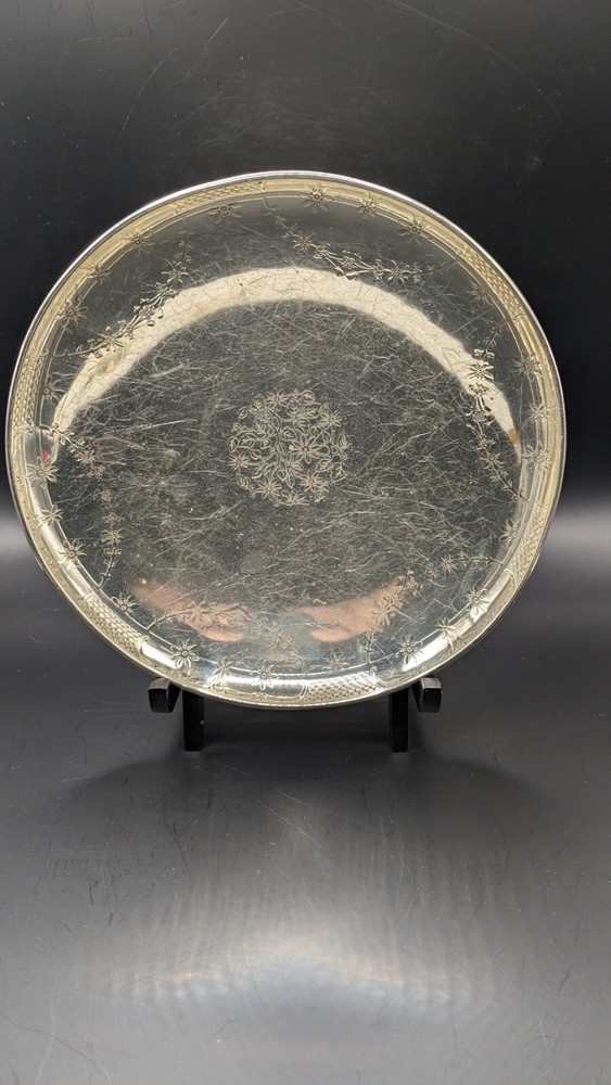 Tiffany And Co Silver Floral Pattern Bowl