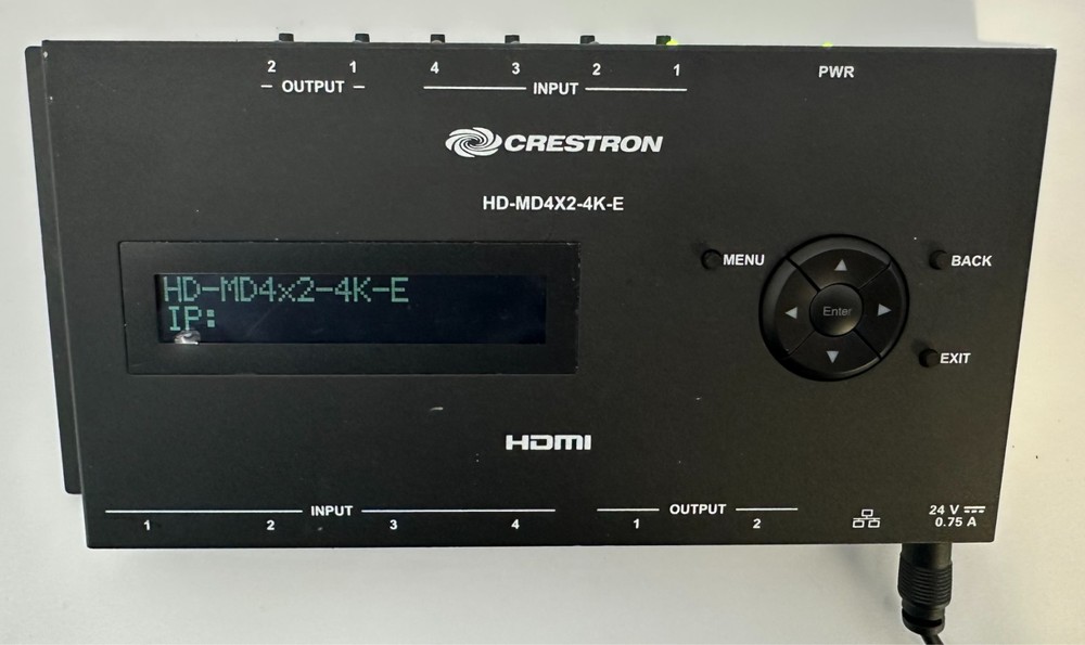 Crestron HD-MD4X2-4K-E Rack Mounted Switcher (Unit Only)