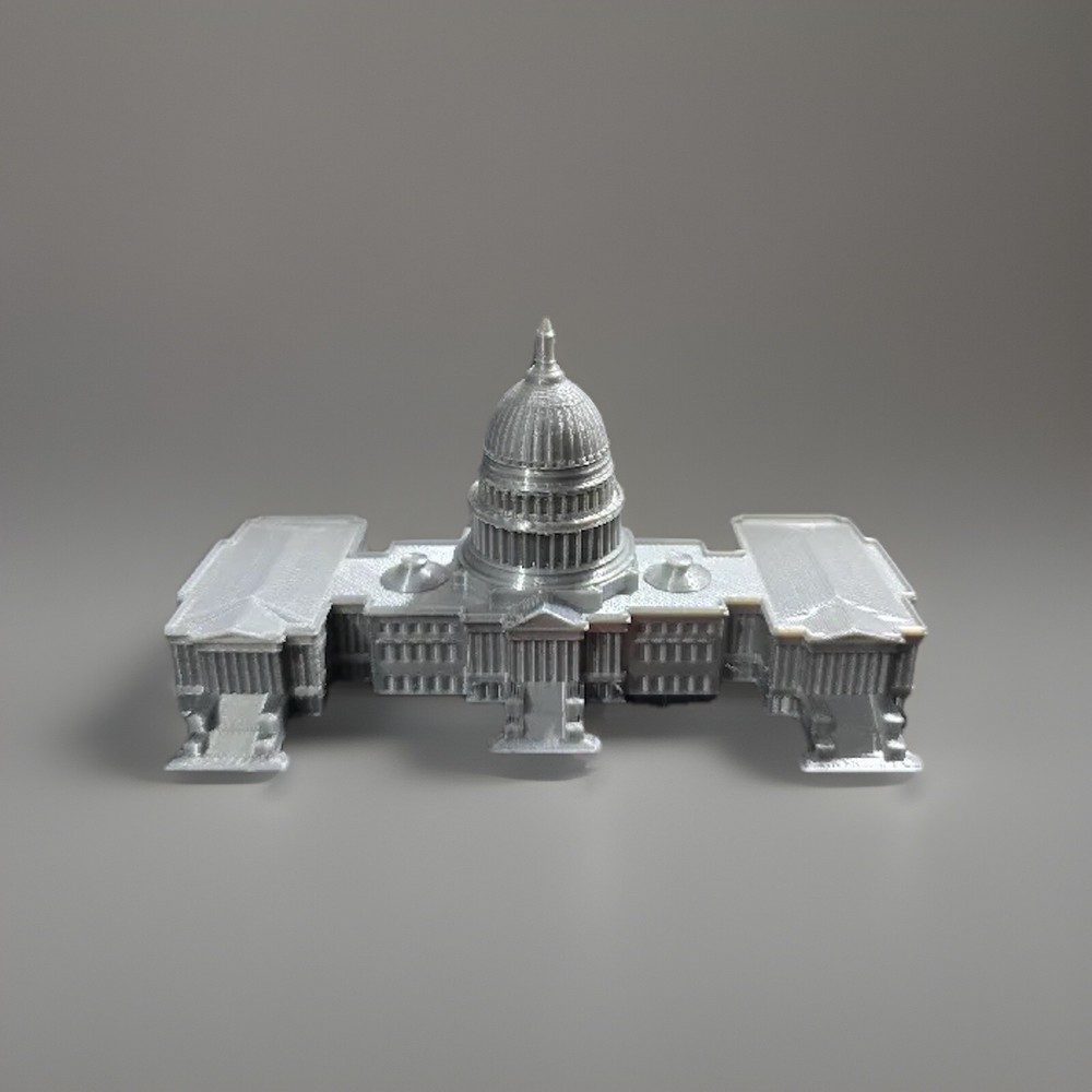 US Capitol Building -8 Inches - Grey